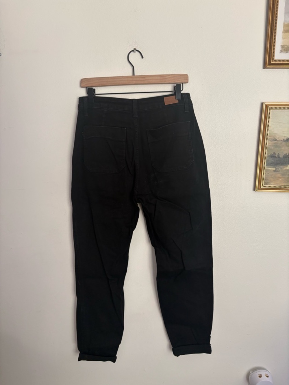 Judy Blue Black Denim High Rise Stretch Drawstring Jogger Pants Women 29 NWOT BA - Picture 6 of 7